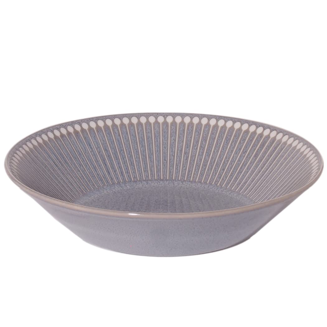 Minorutouki mino ware "Albee" Lightweight Deep plate Gray, φ8.78×H2.09in 15oz Made in Japan