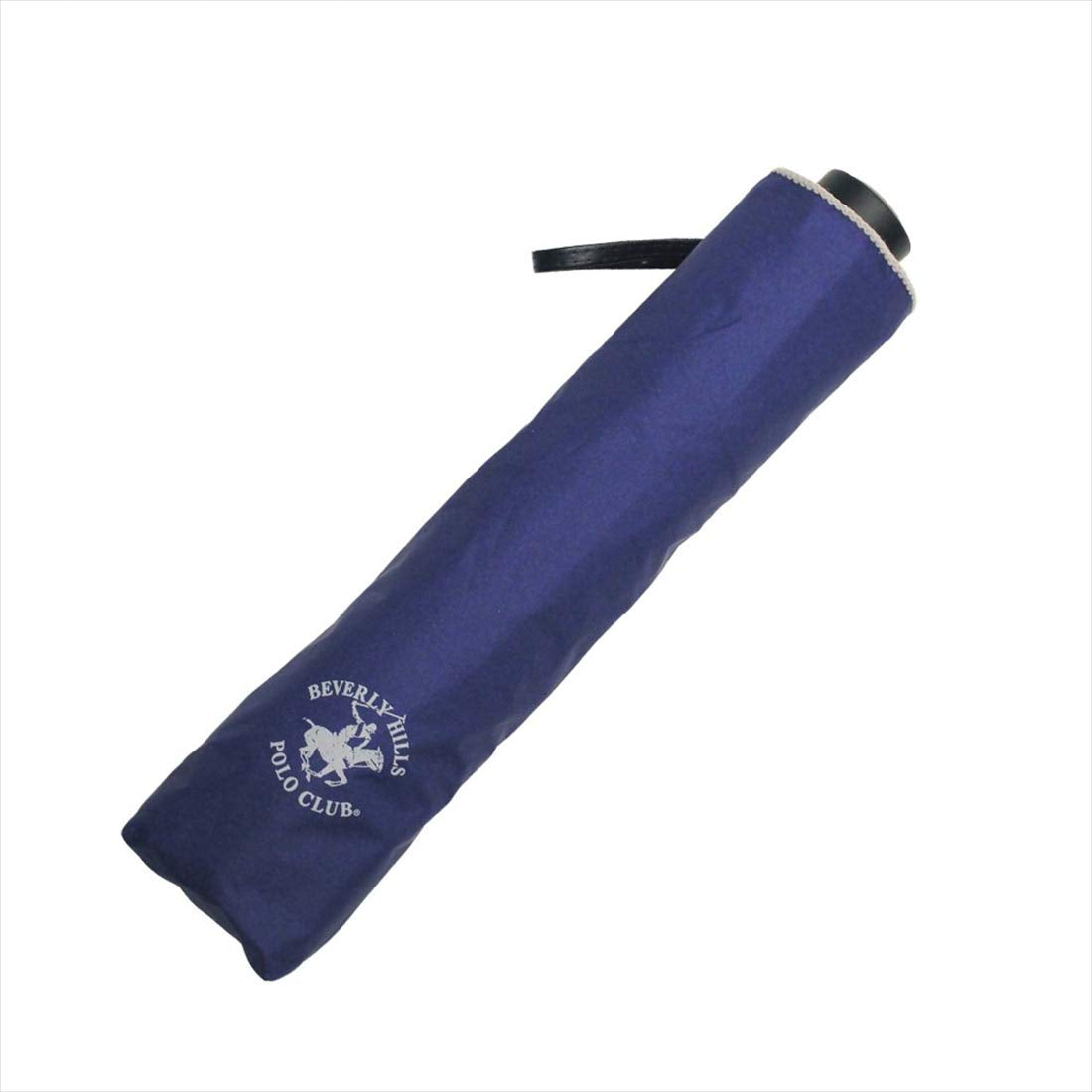 Ogawa 71133 Folding Umbrella, Hand Opened, For Both Sunny and Rainy Sun, Hand Opened, 27.6 inches (70 cm), 6 Ribs, BHPC, Beverly Hills Polo Club, Solid, Navy, UV Treatment, Heat Shielding, Water Repellent, Color Coating