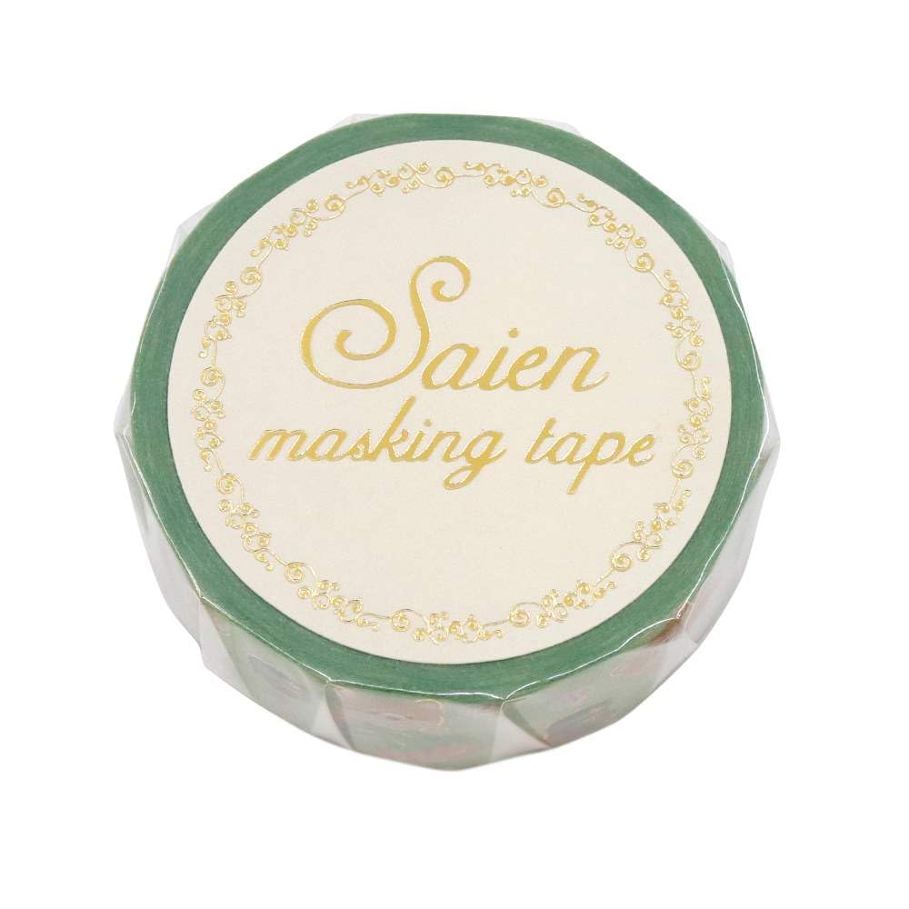 カミイソ産商(Kamiiso) SAIEN UR-3087 Shiba Dog and Japanese Sweets, 0.6 inches (15 mm) x 26.4 ft (7 m) Masking Tape for Dogs, Shiba Inu, Animals, Japanese Sweets, Food, Cute, Washi Tape