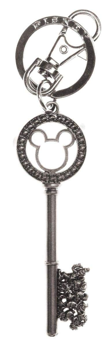 Disney Silver Master Key with Gem Beads Pewter Key Ring