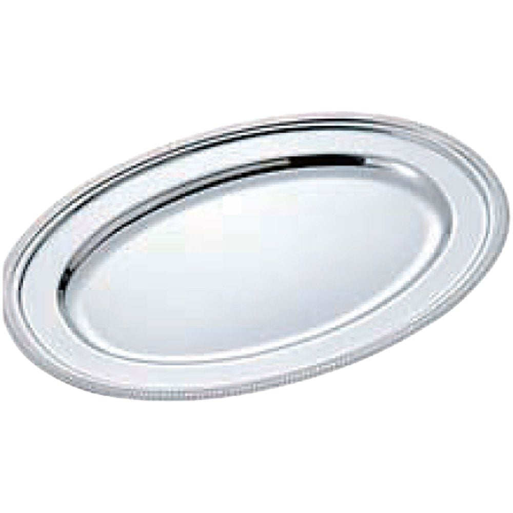 Yamashita Kogei 04-0777-0313 SW 18-8 Kikuchi Obou Dish, 30 Inch