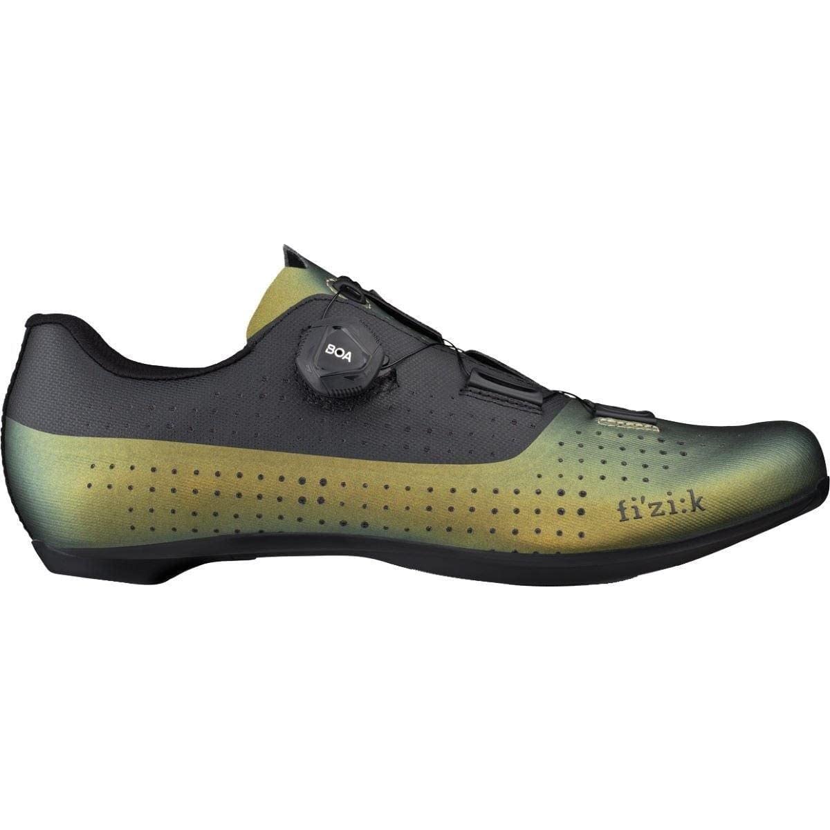 Fizik Tempo Overcurve R4 Iridescent, Unisex Adult Cycling Shoes, Unisex_Adult, Cycling Shoe, TPR4OCIR1, Scarabeo Nero, 41 EU