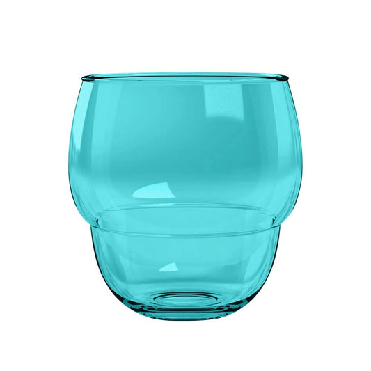 ABODE Homewear Stacking Bubbles Break-resistant Cup, 14.1 fl oz (410 ml), Teal, Plastic Glass, Stylish Design, Tableware, Stackable Dishwasher, BPA-Free, Large Capacity, Large Iced Coffee, Highball,