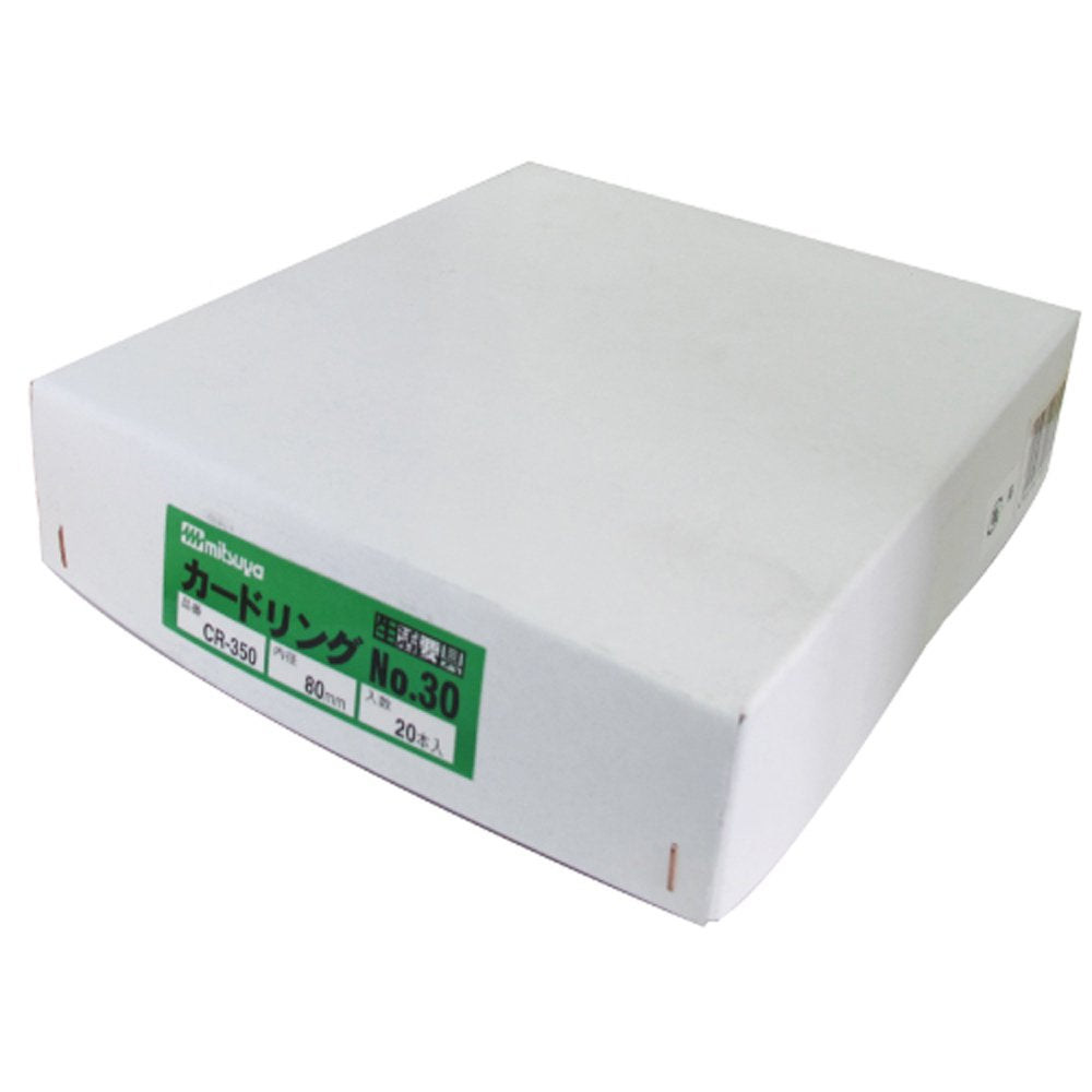Mitsuya CR-350 Card Ring, No. 30, Inner Diameter: 3.1 inches (80 mm), 20 Pieces