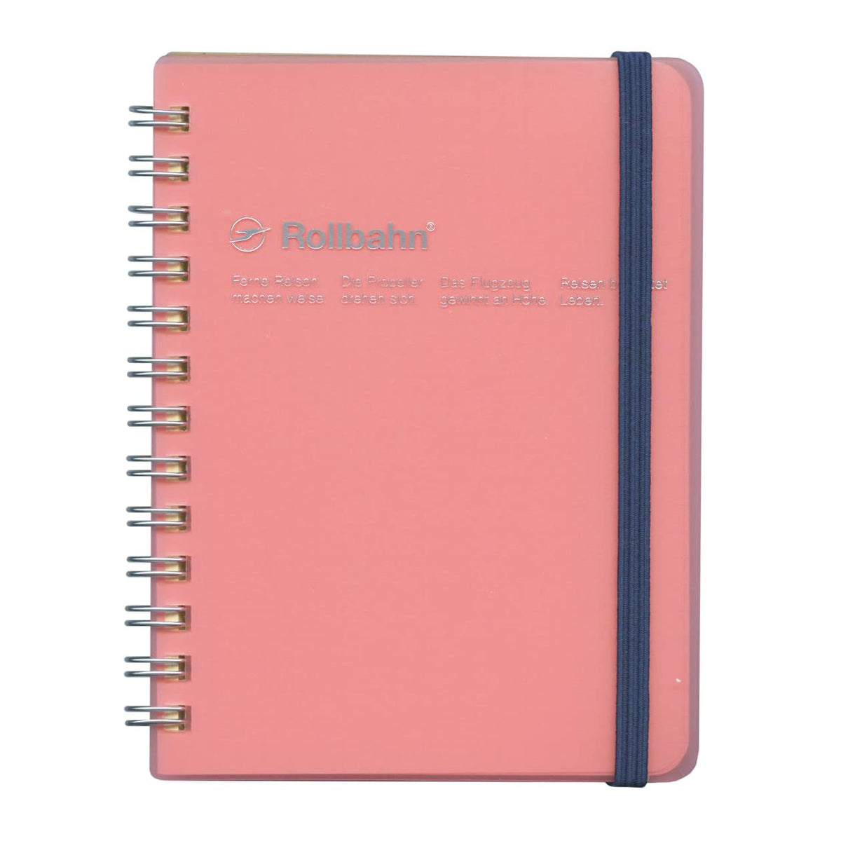 Delfonics Rollbahn Spiral Clear Notebooks: 4-1/2 in. x 5-1/2 in. (Pink) / Pocket memo