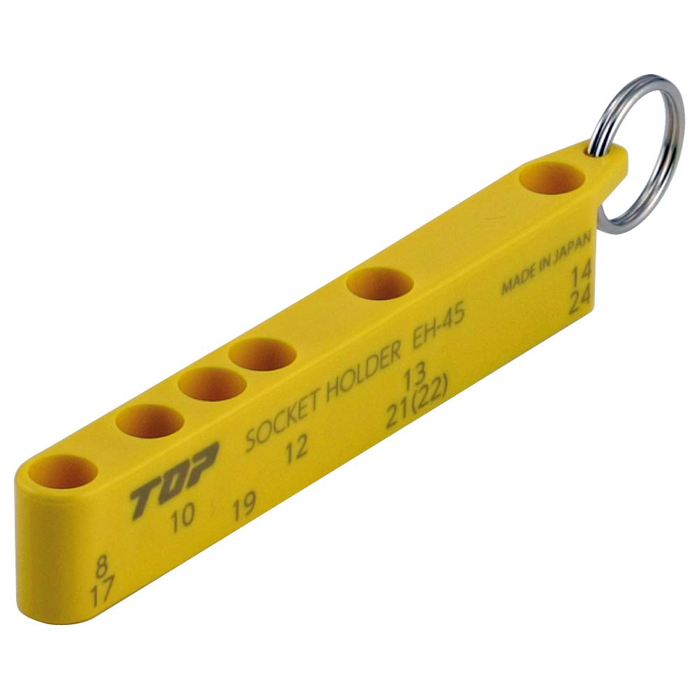 Top Industries EH-45Y Tip Tool Holder, Bit Holder, for 0.25 inch (6.35 mm) Hex Shank, Yellow