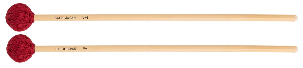 Sight Saito Vibraphone Mallet Nagaso Shigemitsu Model V-1 Cord Winding Head Hardness: H (Hard), Length: 14.6 inches (37 cm)