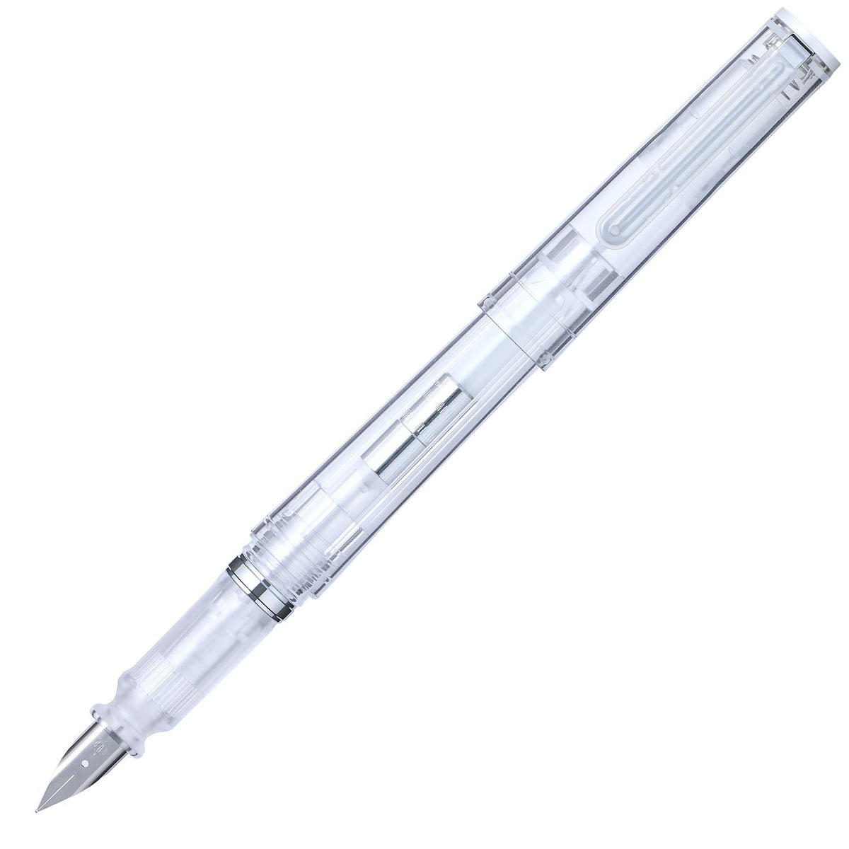 11-0549-704 Sailor Fountain Pen, For Beginners, Everyday Use, TUZU ADJUST Glassy, Crystal White, Gift Pack, Domestic, Medium Point