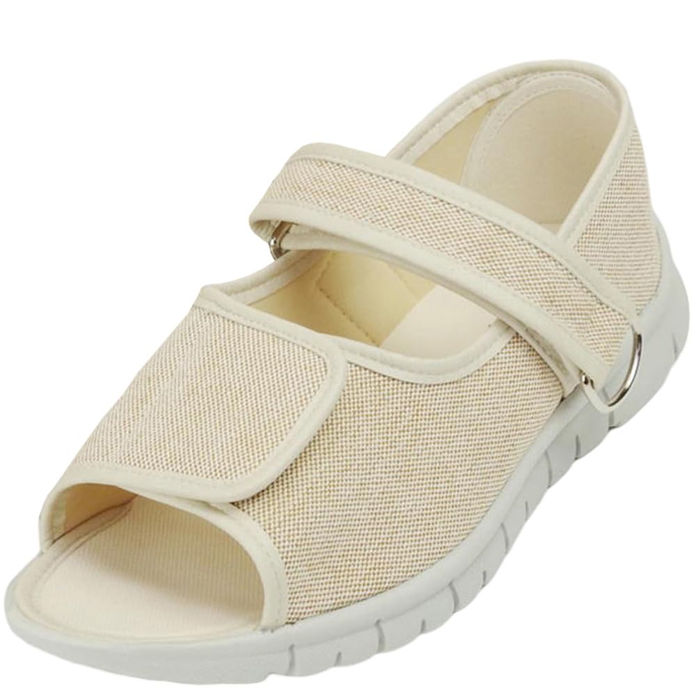 Mariannu(マリアンヌ) Men's Foot Support Rehabilitation Shoes, Mist Beige, XX-Large