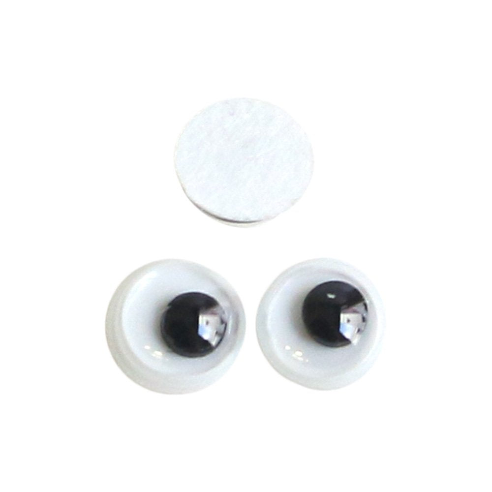 NBK CE101 Motion Eye Adhesive, 45 Pieces, φ0.2 inches (4 mm), Black