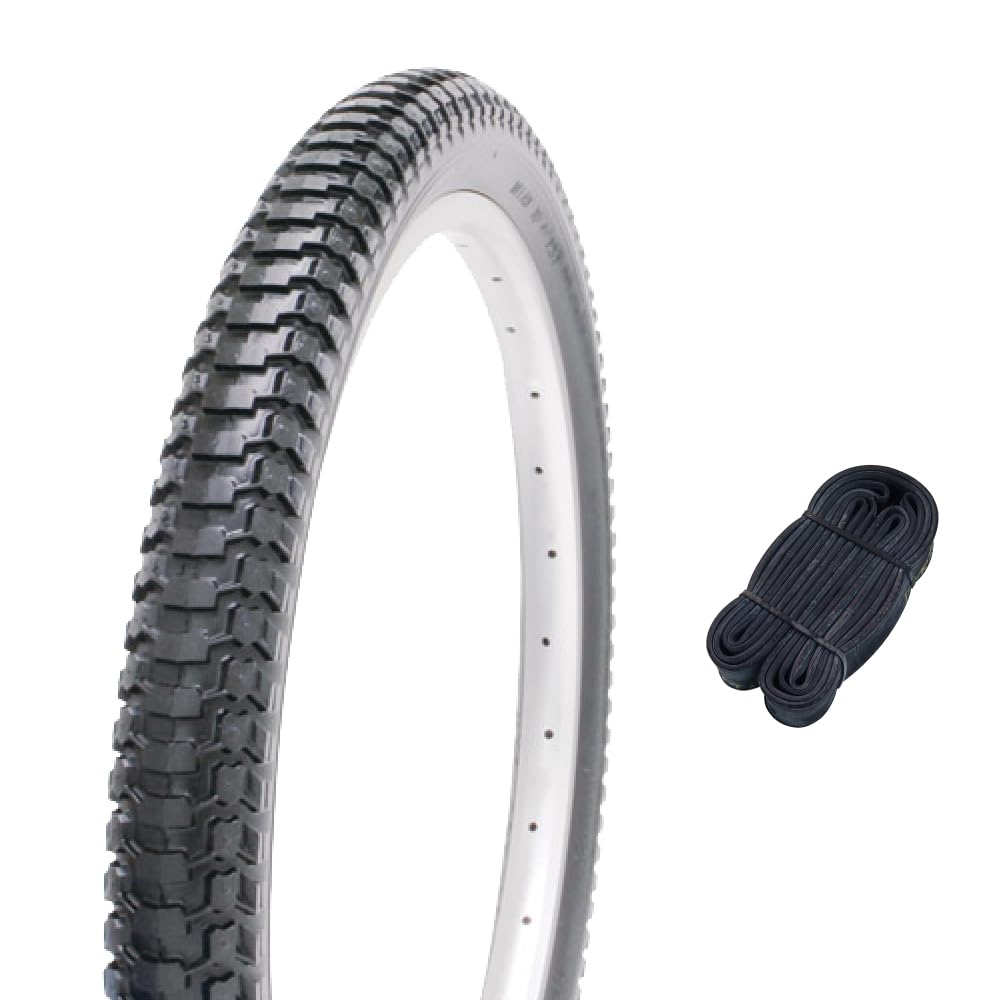 Shinko SR173 60318 20 Inch Bicycle Tires, 0.06 inch (1.5 mm) Extra Thick Tube Set, Standard Tires, 0.8 x 0.8 inches (20 x 2.125 mm), Black