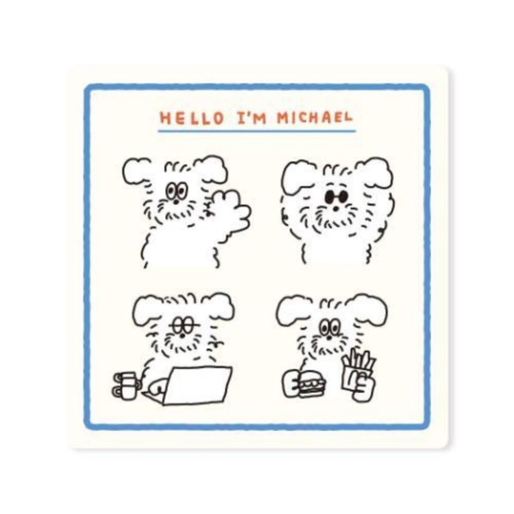 Frontier Scooty Studio Die Cut Sticker (Large) Michael/Hello Size: Approx. 3.1 x 3.9 inches (8 x 10 cm) or Less SC3711