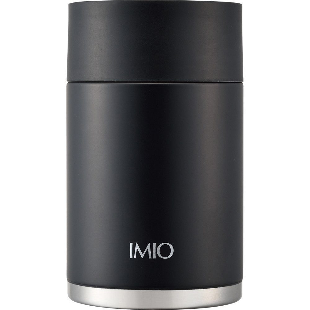 Wahei Freiz IM-0014 Bento Box, Soup, Compact Lunch Pot, Imio, 10.1 fl oz (300 ml), Black, Vacuum Insulated Construction, Heat and Cold Retention, Black