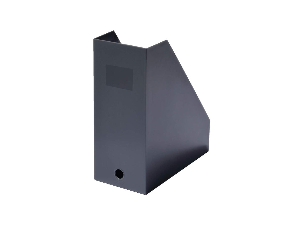 like-it MX-29 Storage Case, File Box, Wide, Approx. Width 5.1 x Depth 10.0 x Height 12.0 inches (13 x 25.3 x 30.7 cm), All Gray, Made in Japan, A4 Size, Tabletop Storage, Standing Storage