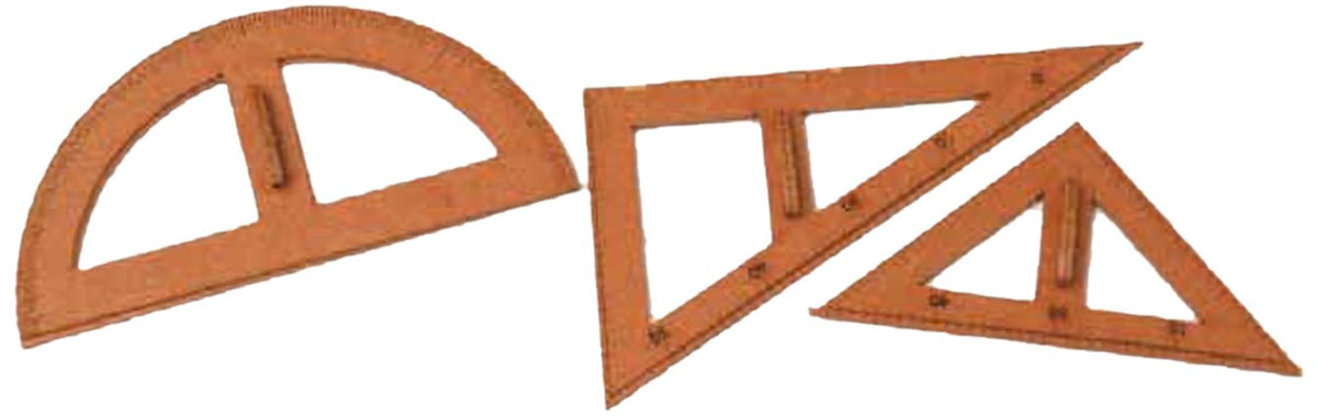 Kobaani Model Workshop OY-006 1/12 Memorial Yokocho Series Triangle Ruler Set, Assembly Kit