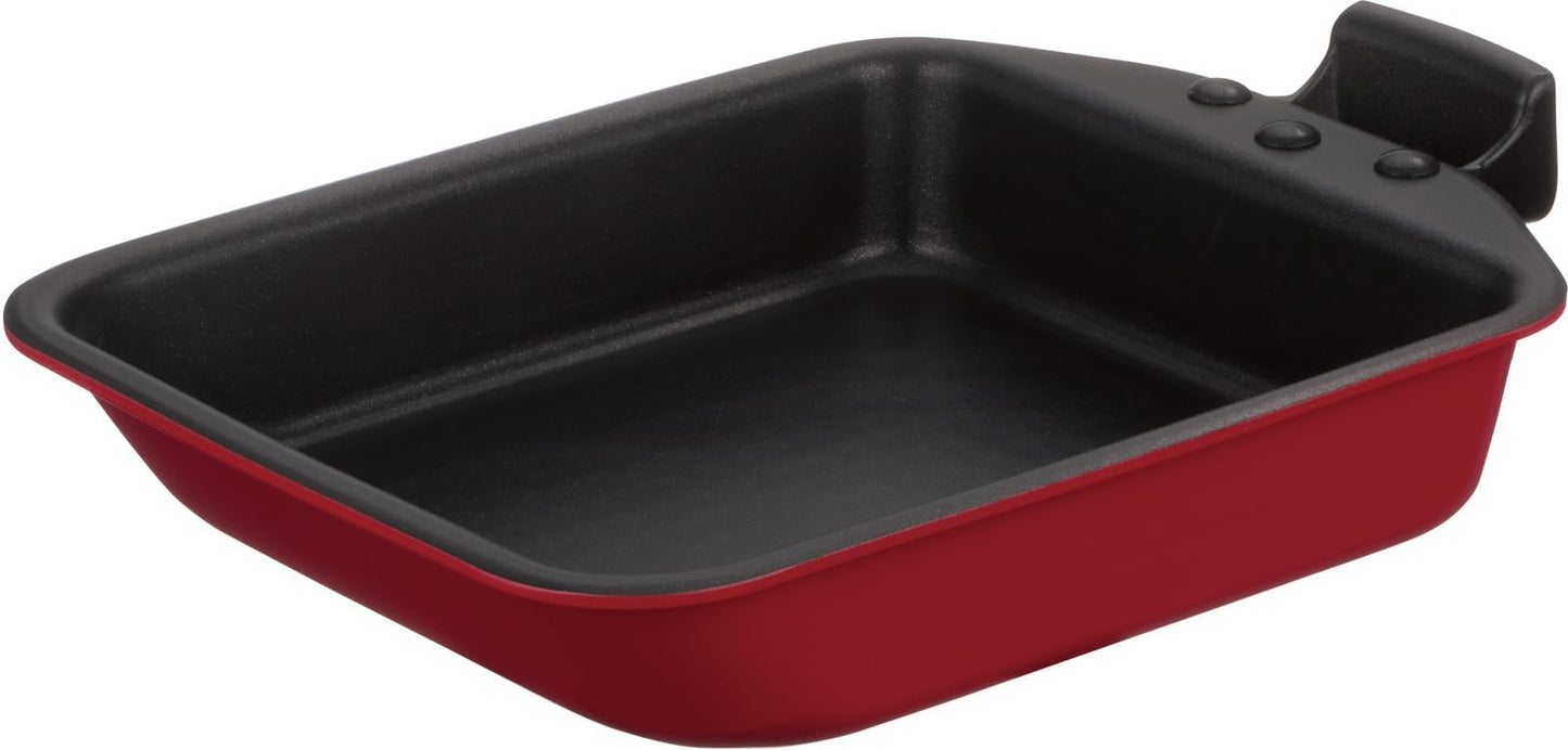 Thermos KEA-015 R Durable Series Fried Egg Frying Pan, 5.9 inches (15 cm), Red, Induction Compatible