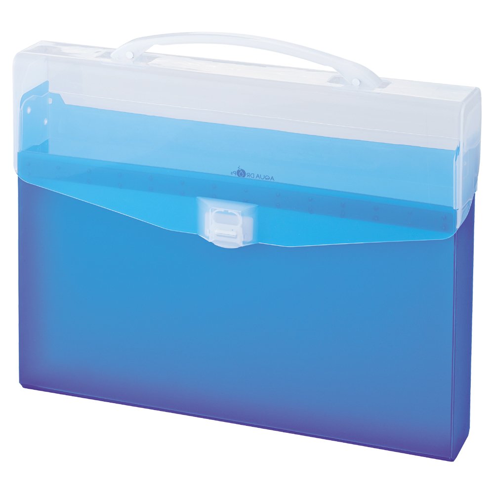 Lihit Lab Congress Bag File Case A4 Blue A5007-8