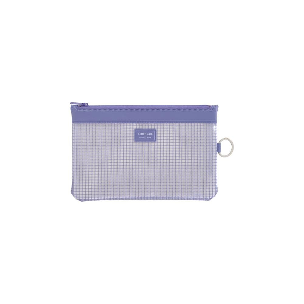 LIHIT LAB Mesh Pouch, 9.5 x 6.2 inches, Lilac (F244-Lilac)