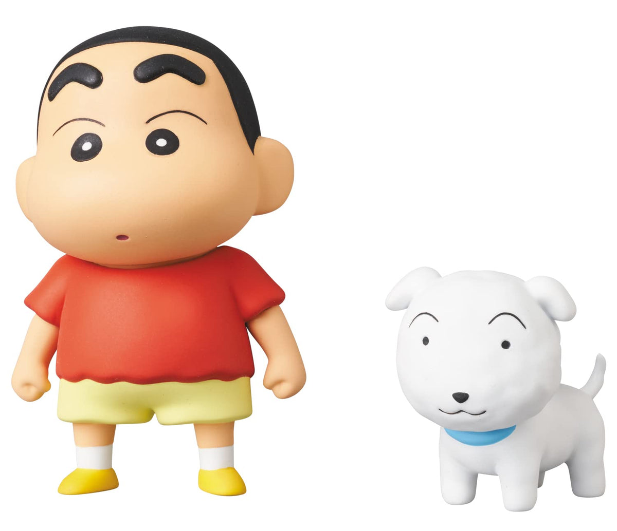 UDF Ultra Detailed Figure No.674 Crayon Shin-chan Series 4, Shin-chan and Shiro (Early Version), Total Height Approx. 2.8 inches (70 mm), Painted Finished Figure