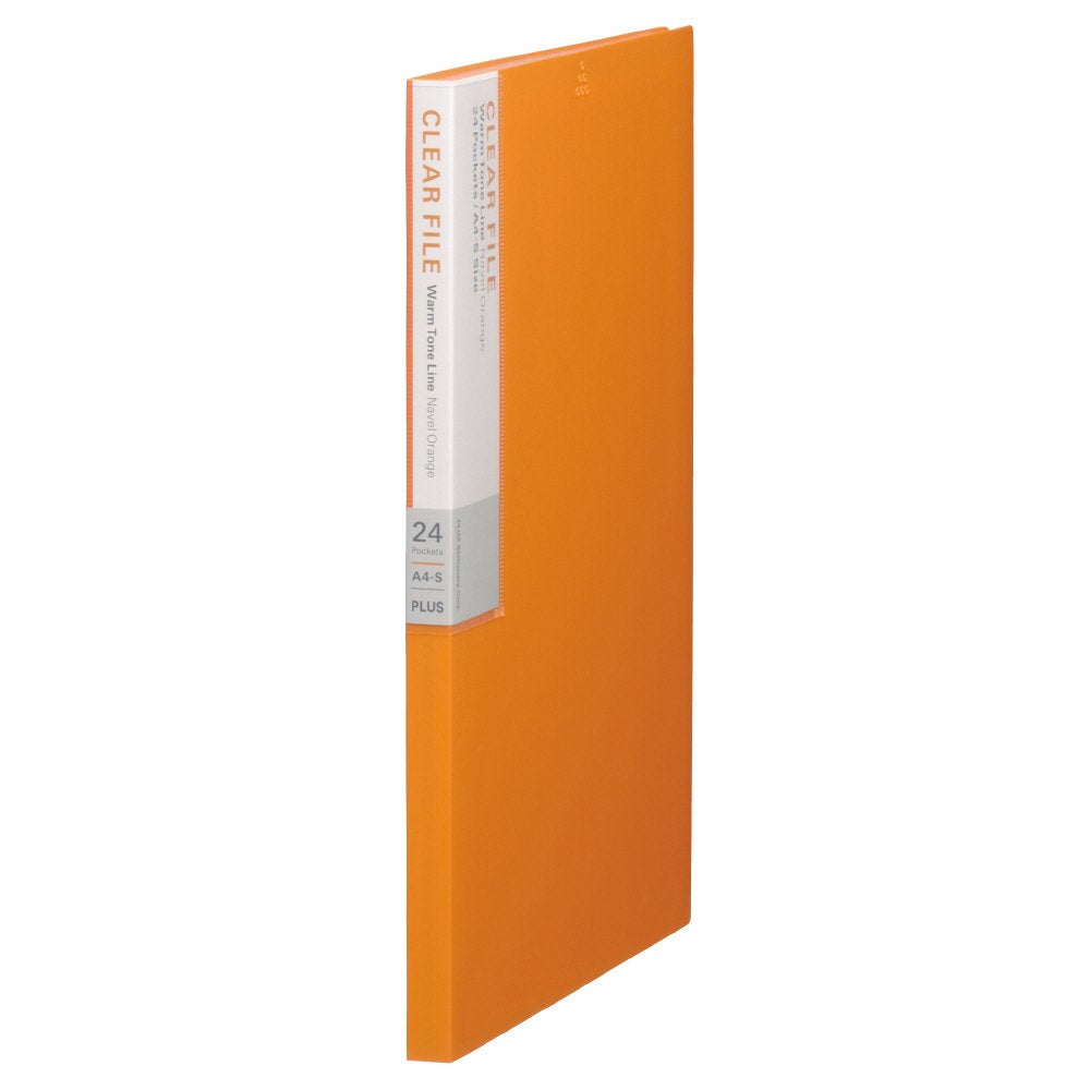 Deja Vu Plus Color Series clear file pocket 24 navel orange (japan import)