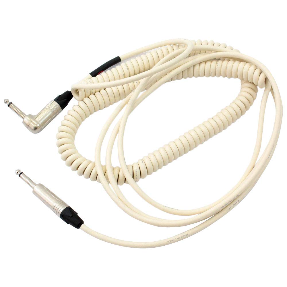 KAMINARI CURL GUITAR CABLE 10ft SL Straight to Angle (Japan Import)
