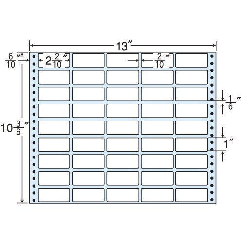 Toyo Print M13P Tack Foam Labels 13" x 10 3/6" with 45 Sides (500 folds per case)