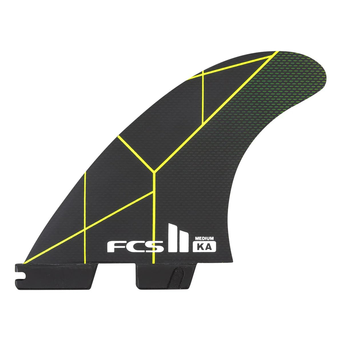 FCS II KA PC Tri Fin Set in Black/Acid