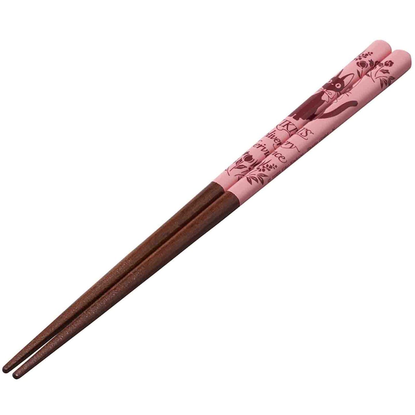 Kiki's Delivery Service Wooden Chopsticks (Pink) - Authentic Japanese Design - Lightweight, Durable and Convenient