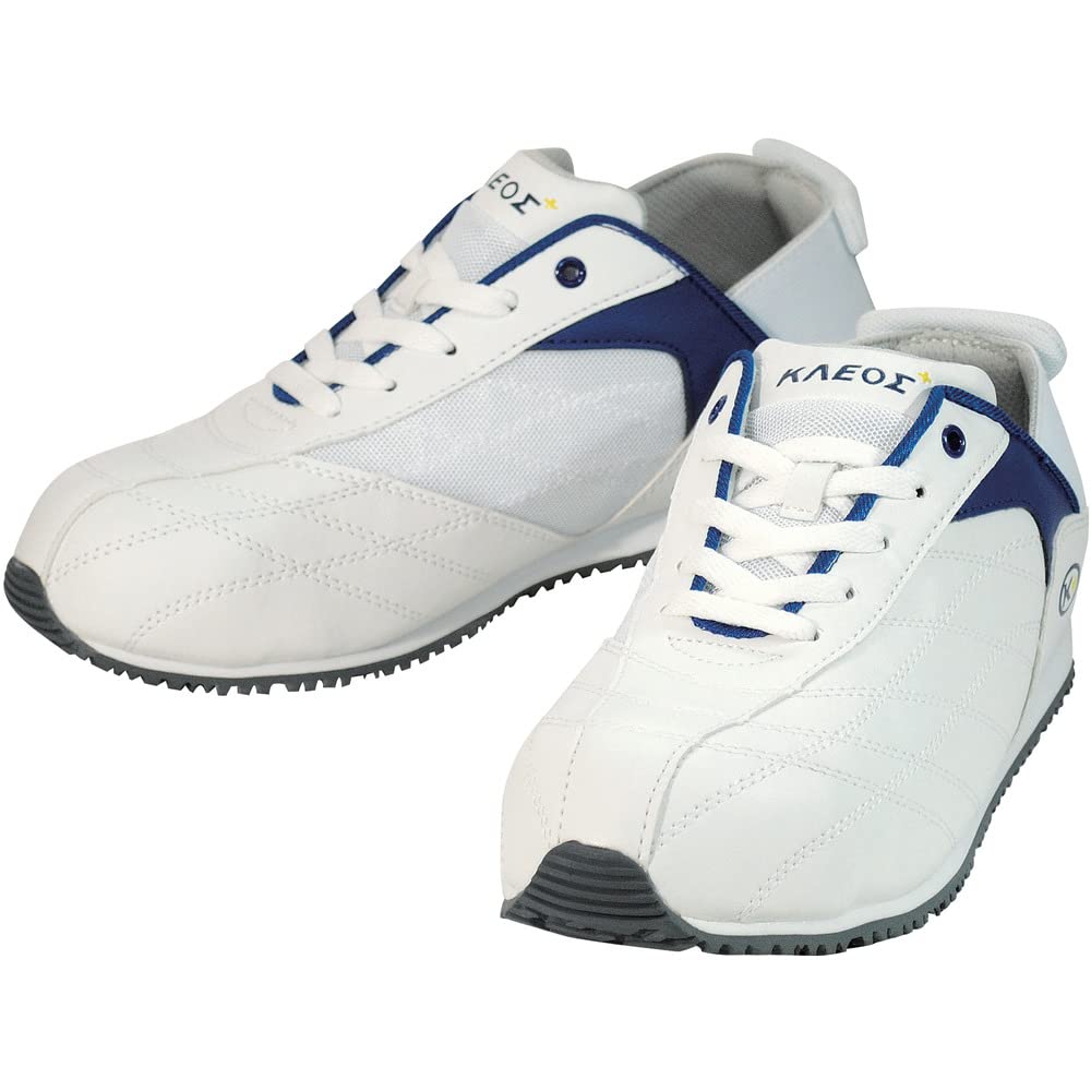 [, Margo] Marugo Round Pentagon kureosupurasu 830 Heel 踏meru Safety Shoes Work Shoes Toe - white -