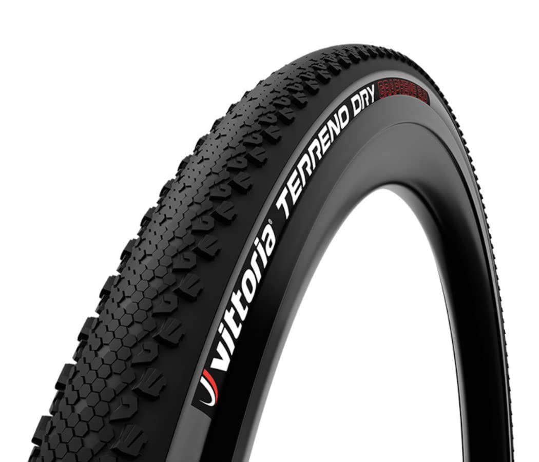 Vittoria Terreno Dry Bike Tires for Gravel and Dry Terrain Conditions - Cyclocross Terreno Dry G2.0 Tubeless TNT Tire (700x 35c)