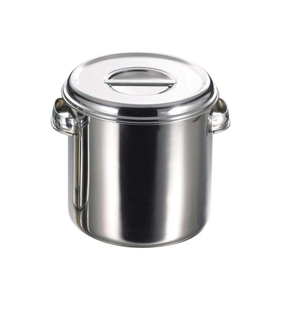 AG 11024 18-8 Deep Round Kitchen Pot, 9.4 inches (24 cm), Hand Included