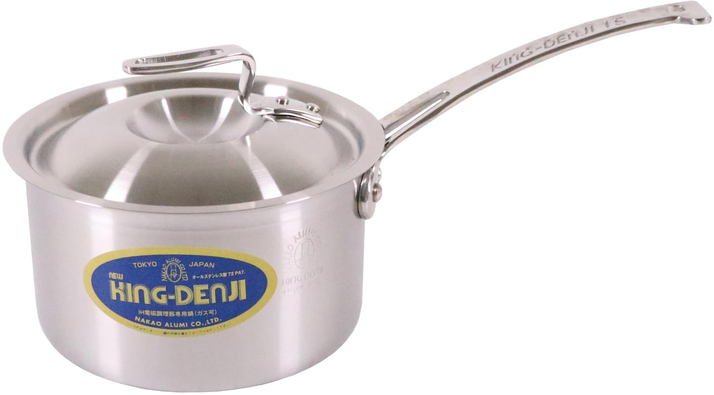 EBM New King Denji Deep Single Handle Pot (with Graduation), 5.9 inches (15 cm)