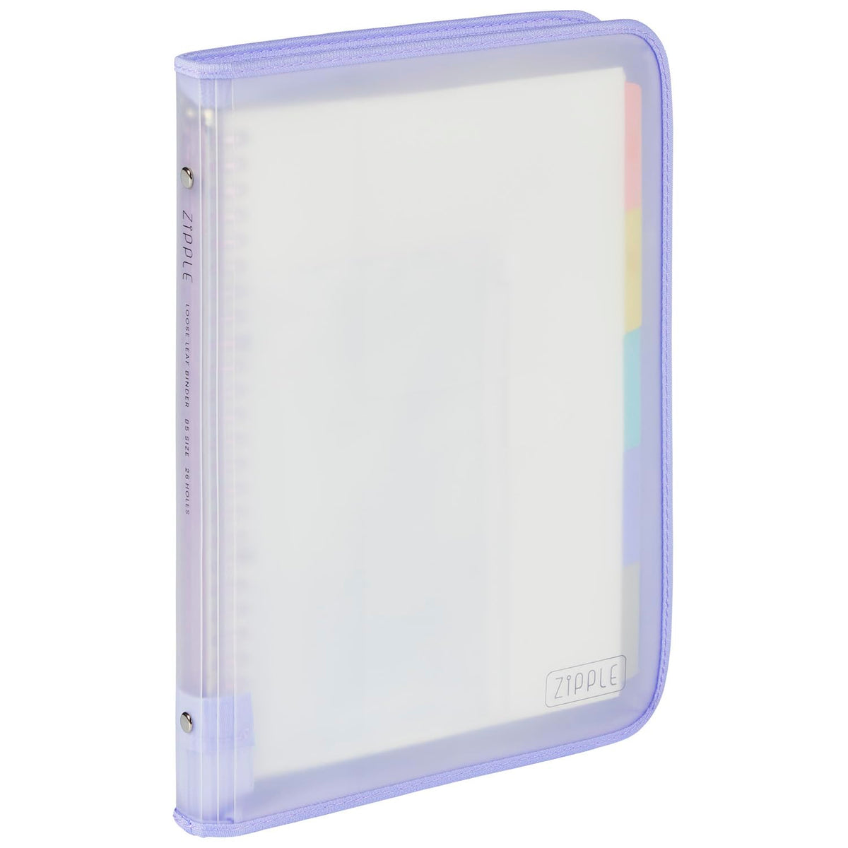 Maruman F619-10 Loose Leaf Binder Zip B5 26 Hole Purple