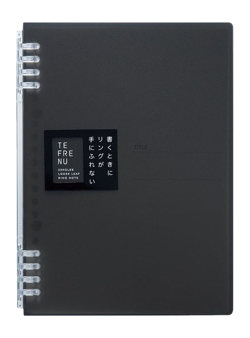 King Jim 9854TTE Ring Notebook, Tefline, A5, Black