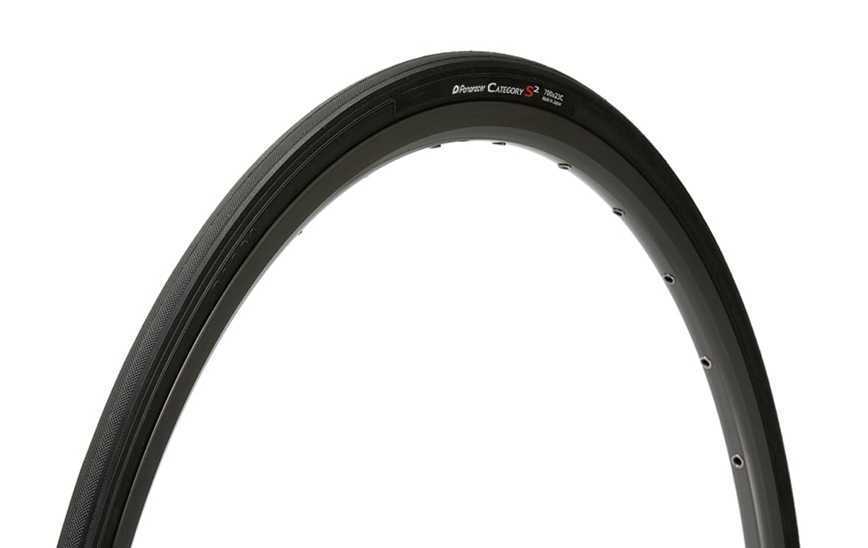 Panaracer S2 F723-CATS-B2 Clincher Tire, 700 x 23C, Category Black, for Road Bikes, Cross Bikes, Commuting to Work, Street Riding, Touring, Long Rides
