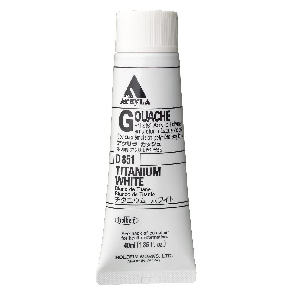 Holbein Acryla Gouache 40ml Titanium White