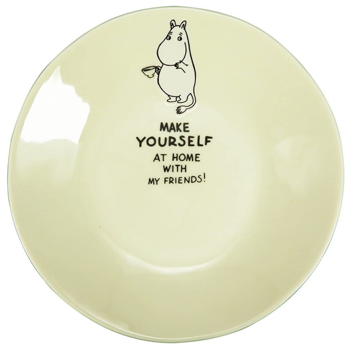 Yamakasyoten MM4701-355 Moomin Pasta Plate, Curry Plate, Approx. 8.7 inches (22 cm), Moomin, Microwave, Dishwasher Safe, White, Moomin Goods, Scandinavia, Mother's Day, Gift, Tableware, Gift, Wedding