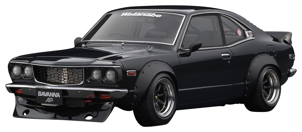 TK Company IG3728 Ignition Model 1/18 Mazda Savanna (S124A) Semi Works Black Finished Product