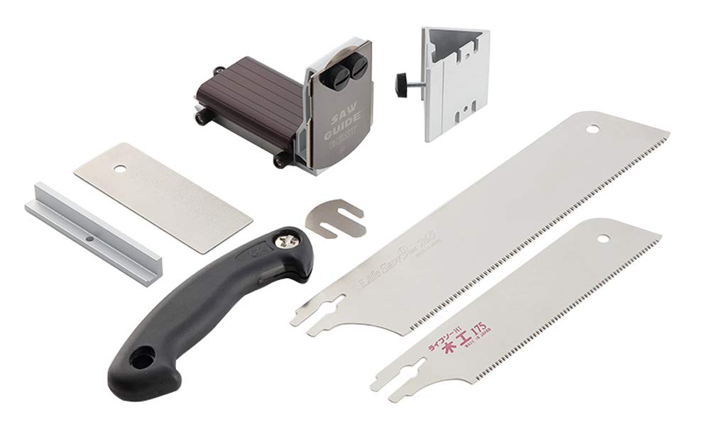Getue Z ゼット販売 ソーガイド ベスト 鋸セット 替刃付き 265mm/175mm ライフソー9寸目/ライフソー木工 30107 鋸 ノコギリ のこぎり