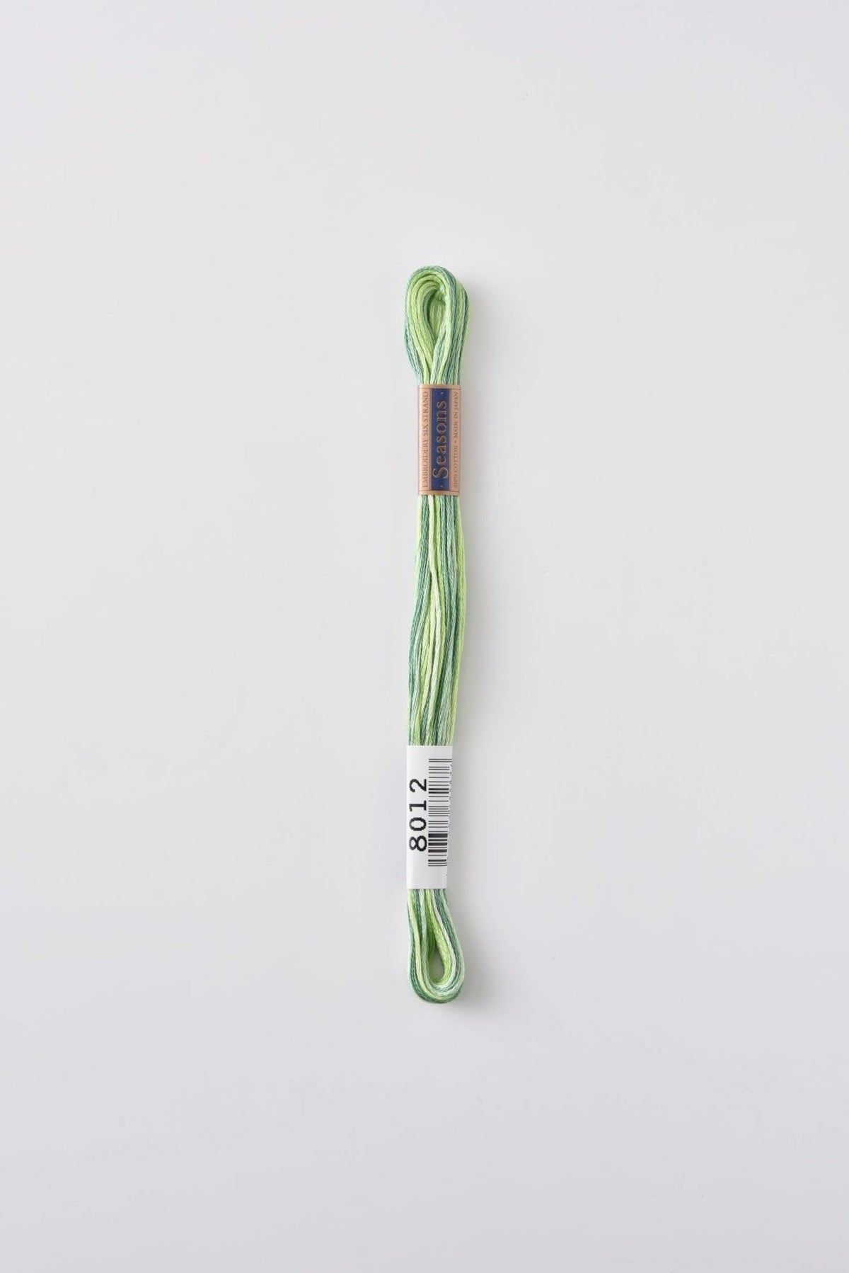 Lecien Japan SE80-8012 Cosmo Seasons Variegated Embroidery Floss, Greens