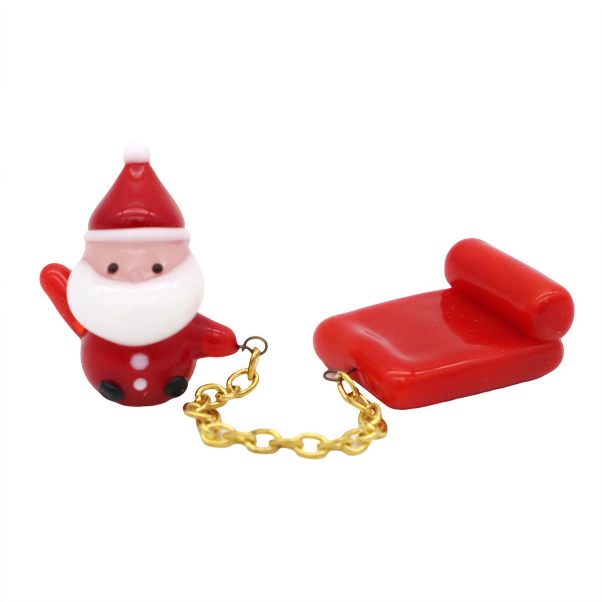 フォーカート Four Cart Cute Handmade Glassware Sleigh Santa