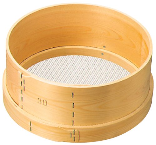 Wooden Frame, Stainless Steel, Breadcrumb, Frui, 9 Size, 10.6 inches (27 cm), 6.5 Mesh