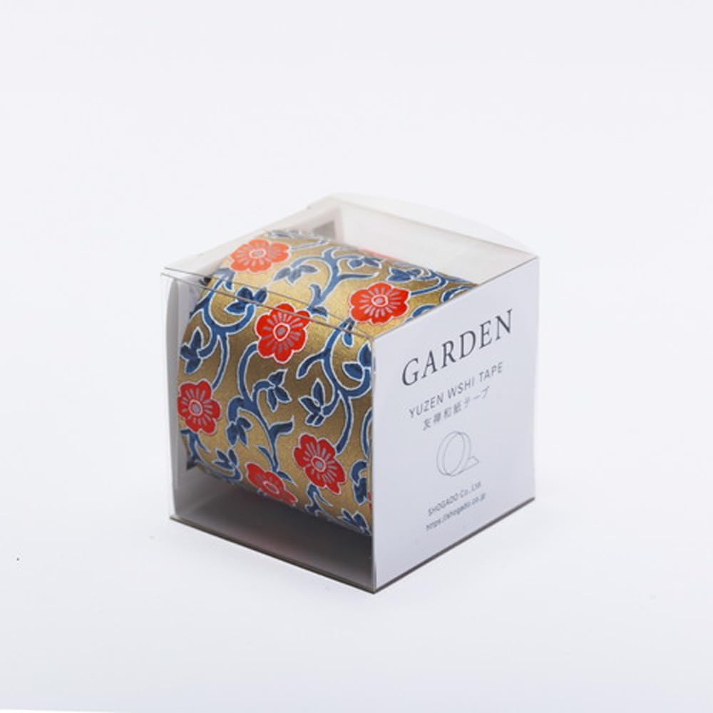 尚雅堂 Shogado Washi Tape, Yuzen Washi Tape, Wide GARDEN1 29531