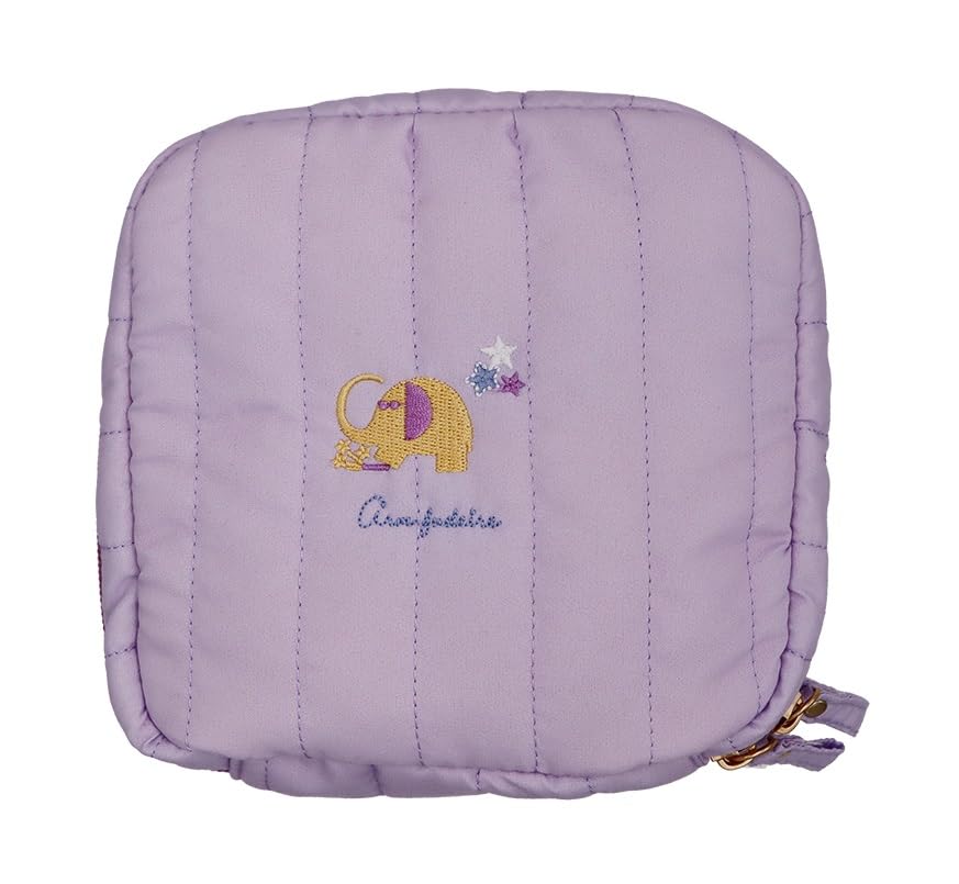 Old Resta Quilted Square Pouch with Arm Brush