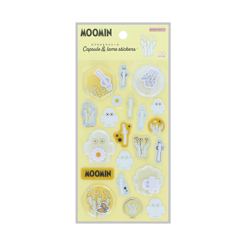 Sun-Star Stationery S8820309 Moomin Goods, Seal Capsule, Glitter, Yellow