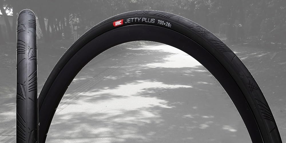IRC Jetty Plus Tire, 27.6 x 11.0 inches (700 x 28 cm), Shadow Black