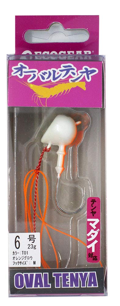 Ecogear 9742 Oval Tenya No. 6, T01 Orange Glow