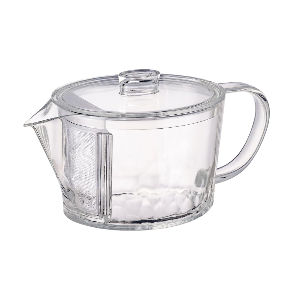 HARIO FIK-45-T Filter-In Teapot, Akira, Practical Capacity, 15.9 fl oz (450 ml), Dishwasher Safe, Tritan Made in Japan, Easy to Clean, Solid, Made in Japan