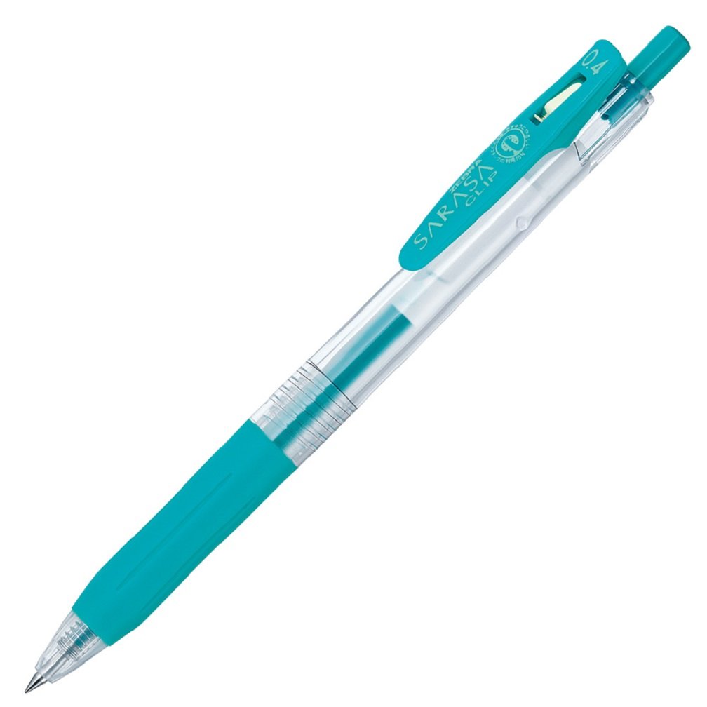 ZEBRA B-JJS15-BG Gel Ballpoint Pen Sarasa Clip 0.4 Blue Green 10 Pens