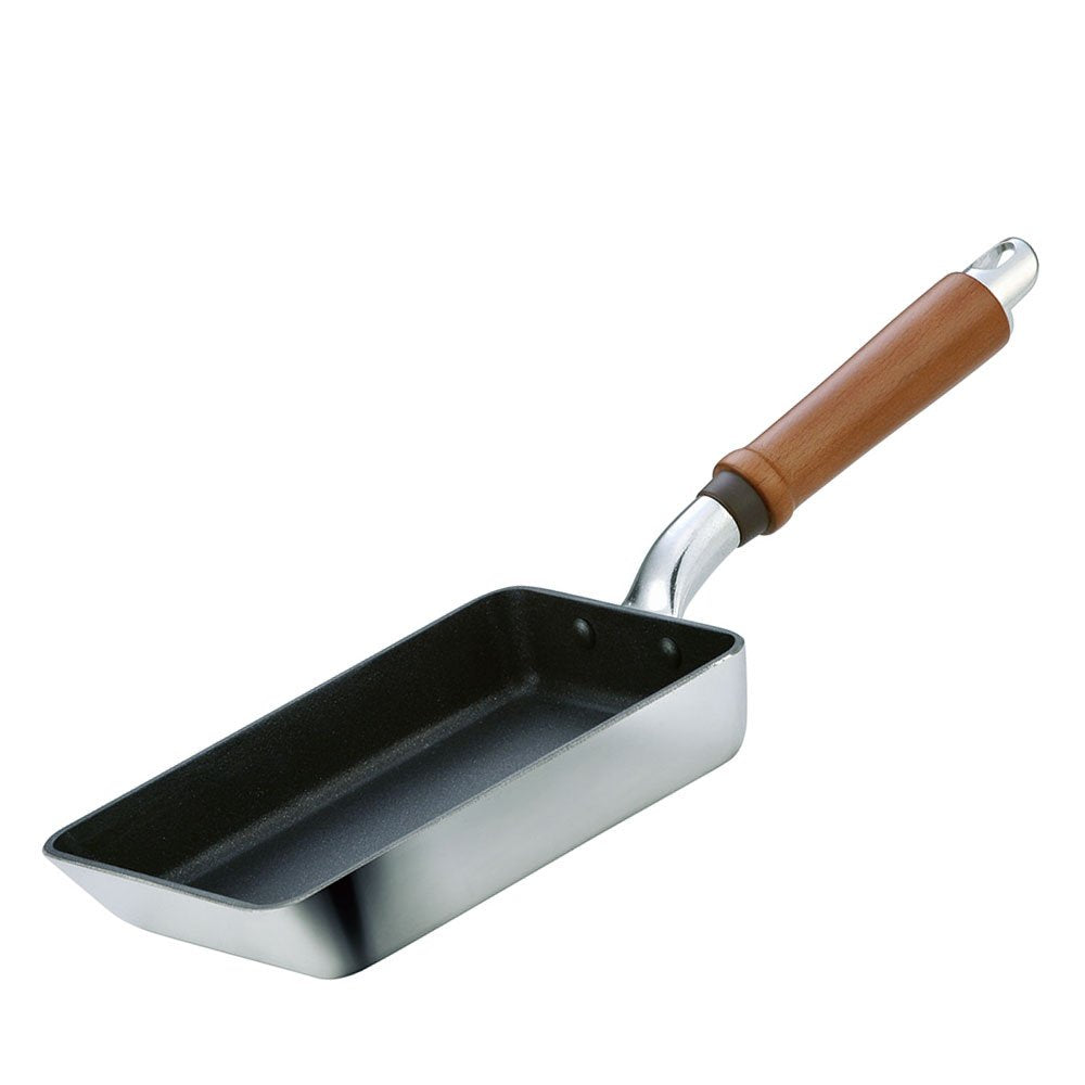 Hokuriku Aluminum, Egg, 5.1 x 7.5 inches (13 x 19 cm), Lightweight, Gas Fire, Made in Japan, Deep, Light, All-Over Uniform Heating, Time-saving Frying Pan, Durable, Frying Pan Made in Japan, Aluminum